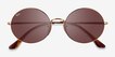 Ray-Ban RB1970 Gold MetalSunglass Frames from EyeBuyDirect, Closed View