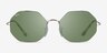 Ray-Ban RB1972 Silver MetalSunglass Frames from EyeBuyDirect, Front View