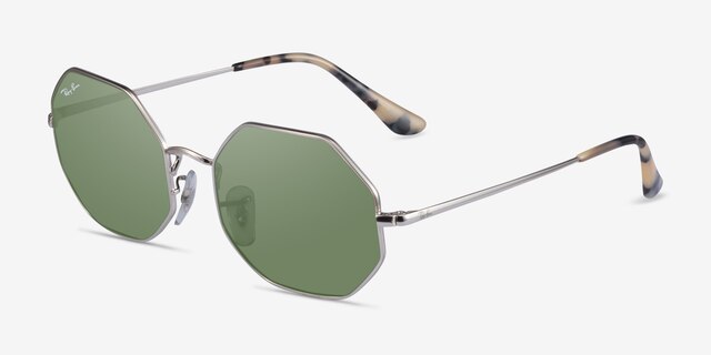 Ray-Ban RB1972 Silver MetalSunglass Frames from EyeBuyDirect, Angle View