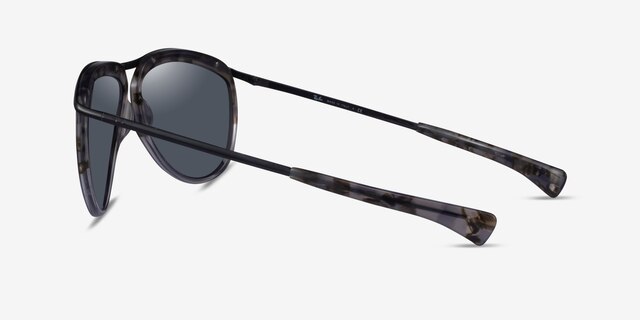 Ray-Ban RB2219 Havana MetalSunglass Frames from EyeBuyDirect, Side View