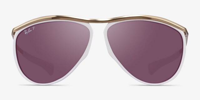 Ray-Ban RB2219 White MetalSunglass Frames from EyeBuyDirect, Front View