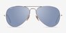 Ray-Ban RB3025 Aviator Silver Yellow MetalSunglass Frames from EyeBuyDirect, Front View