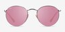 Ray-Ban RB3447 Round Silver MetalSunglass Frames from EyeBuyDirect, Front View