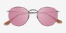 Ray-Ban RB3447 Round Silver MetalSunglass Frames from EyeBuyDirect, Closed View