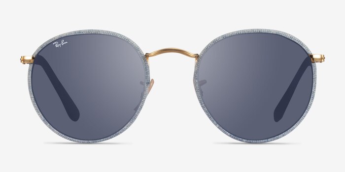 Ray-Ban RB3475Q Bleu pâle Métal Soleil de Lunette de vue d'EyeBuyDirect