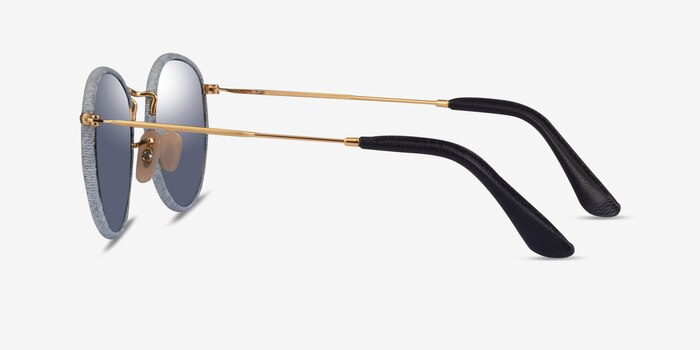 Ray-Ban RB3475Q Bleu pâle Métal Soleil de Lunette de vue d'EyeBuyDirect