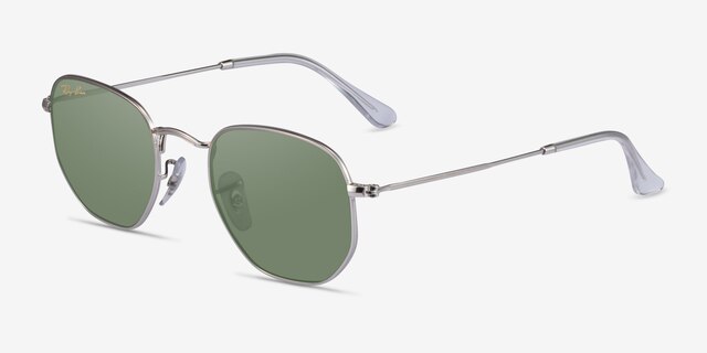 Ray-Ban RB3548 Silver MetalSunglass Frames from EyeBuyDirect, Angle View