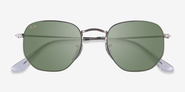 Ray-Ban RB3548 Silver MetalSunglass Frames from EyeBuyDirect, Closed View
