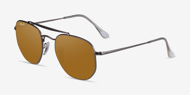 Ray-Ban RB3648 Gunmetal MetalSunglass Frames from EyeBuyDirect, Angle View