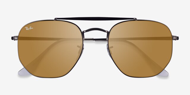Ray-Ban RB3648 Gunmetal MetalSunglass Frames from EyeBuyDirect, Closed View