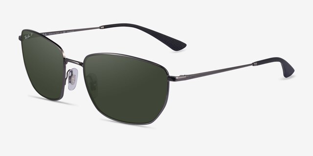 Ray-Ban RB3653 Gunmetal MetalSunglass Frames from EyeBuyDirect, Angle View