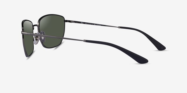 Ray-Ban RB3653 Gunmetal MetalSunglass Frames from EyeBuyDirect, Side View