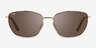 Ray-Ban RB3653 Gold MetalSunglass Frames from EyeBuyDirect, Front View