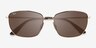 Ray-Ban RB3653 Gold MetalSunglass Frames from EyeBuyDirect, Closed View
