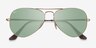 Ray-Ban RB3689 Gold MetalSunglass Frames from EyeBuyDirect, Closed View