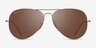 Ray-Ban RB3689 Gold MetalSunglass Frames from EyeBuyDirect, Front View