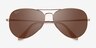 Ray-Ban RB3689 Gold MetalSunglass Frames from EyeBuyDirect, Closed View
