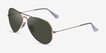 Ray-Ban RB3025 Aviator Arista MetalSunglass Frames from EyeBuyDirect, Angle View