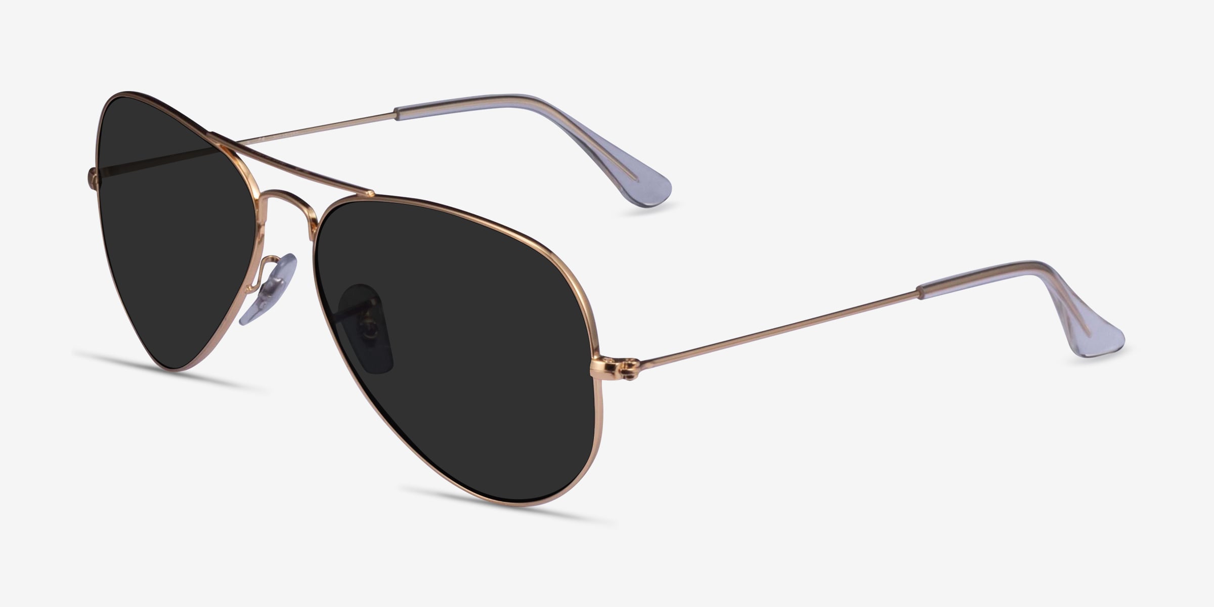 Ray-Ban Rose Gold Sunglasses with Black Case Ray-Ban RB3025 Aviator - Aviator Rose Gold Frame  main image 4