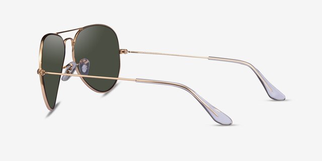Ray-Ban RB3025 Aviator Arista MetalSunglass Frames from EyeBuyDirect, Side View