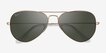 Ray-Ban RB3025 Aviator Arista MetalSunglass Frames from EyeBuyDirect, Closed View