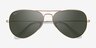 Ray-Ban RB3025 Aviator Arista MetalSunglass Frames from EyeBuyDirect, Closed View
