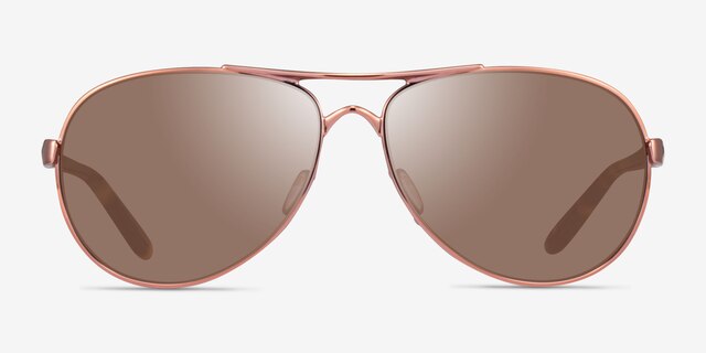 Oakley Feedback Rose Gold MetalSunglass Frames from EyeBuyDirect, Front View
