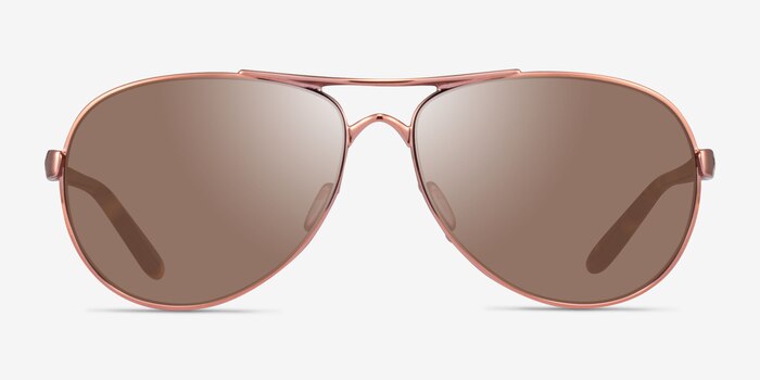 Oakley Feedback Rose Gold Metal Sunglass Frames from EyeBuyDirect