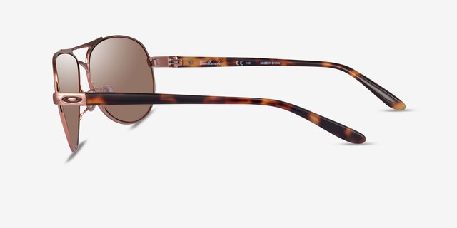 Oakley Feedback Rose Gold MetalSunglass Frames from EyeBuyDirect, Side View