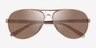 Oakley Feedback Rose Gold MetalSunglass Frames from EyeBuyDirect, Closed View