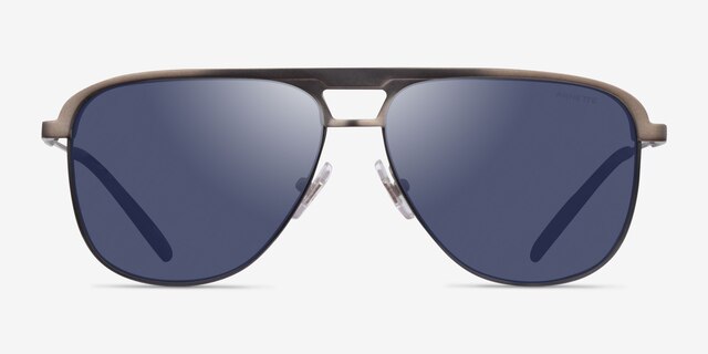 ARNETTE Holboxx Brushed Gunmetal MetalSunglass Frames from EyeBuyDirect, Front View