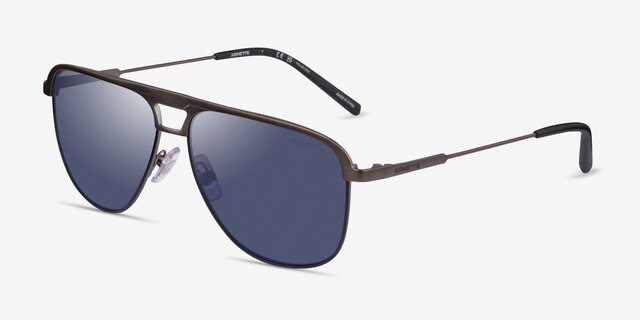 ARNETTE Holboxx Brushed Gunmetal MetalSunglass Frames from EyeBuyDirect, Angle View