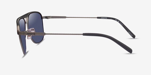 ARNETTE Holboxx Brushed Gunmetal MetalSunglass Frames from EyeBuyDirect, Side View