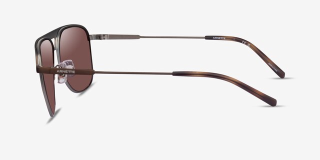 ARNETTE Holboxx Matte Brown MetalSunglass Frames from EyeBuyDirect, Side View