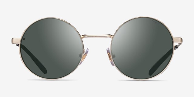 ARNETTE Drophead Brushed Light Gold MetalSunglass Frames from EyeBuyDirect, Front View