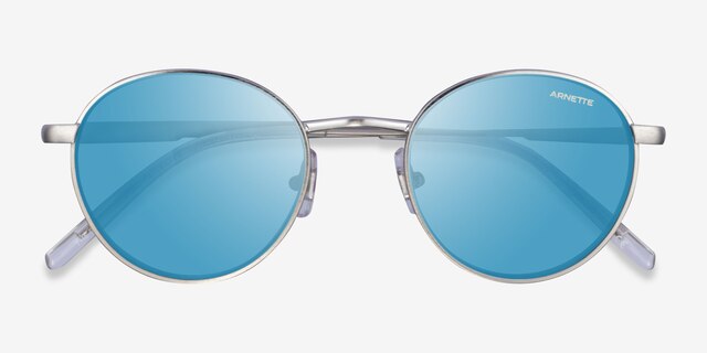 ARNETTE AN3084 The Professional Brushed Silver MetalSunglass Frames from EyeBuyDirect, Closed View