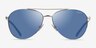 ARNETTE Sidecar Silver MetalSunglass Frames from EyeBuyDirect, Front View