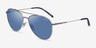 ARNETTE Sidecar Silver MetalSunglass Frames from EyeBuyDirect, Angle View