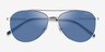 ARNETTE Sidecar Silver MetalSunglass Frames from EyeBuyDirect, Closed View