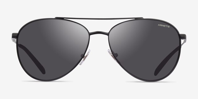 ARNETTE Sidecar Matte Black MetalSunglass Frames from EyeBuyDirect, Front View