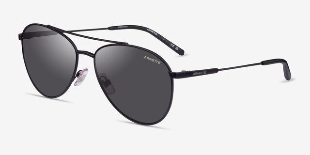 ARNETTE Sidecar Matte Black MetalSunglass Frames from EyeBuyDirect, Angle View
