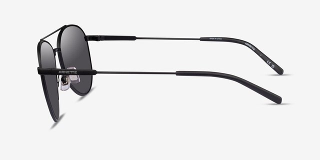 ARNETTE Sidecar Matte Black MetalSunglass Frames from EyeBuyDirect, Side View