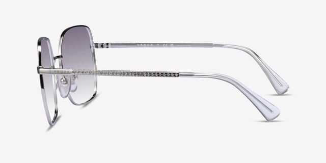 Vogue Eyewear VO4175SB Silver MetalSunglass Frames from EyeBuyDirect, Side View