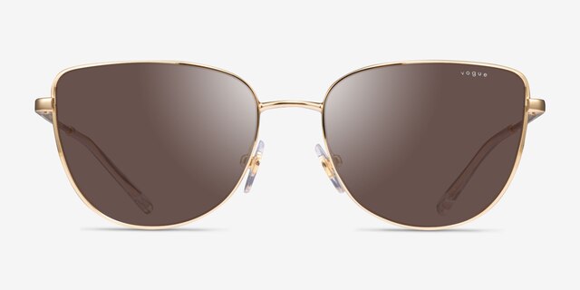 Vogue Eyewear VO4233S Gold MetalSunglass Frames from EyeBuyDirect, Front View
