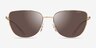 Vogue Eyewear VO4233S Gold MetalSunglass Frames from EyeBuyDirect, Front View