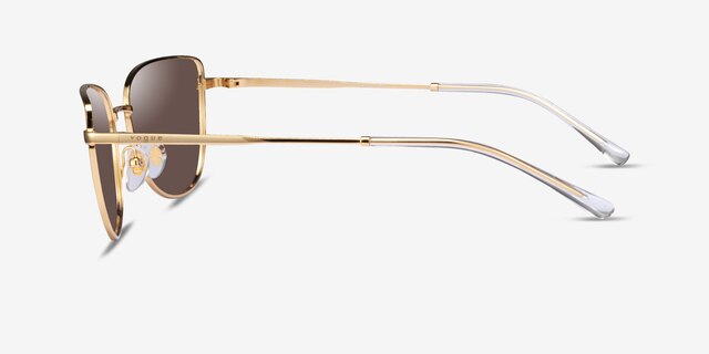 Vogue Eyewear VO4233S Gold MetalSunglass Frames from EyeBuyDirect, Side View