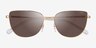 Vogue Eyewear VO4233S Gold MetalSunglass Frames from EyeBuyDirect, Closed View