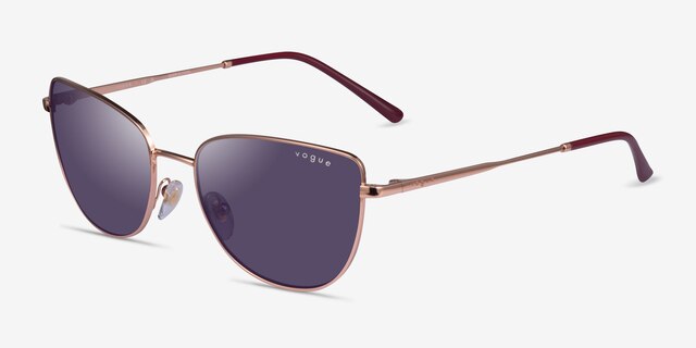 Vogue Eyewear VO4233S Rose Gold MetalSunglass Frames from EyeBuyDirect, Angle View
