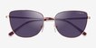 Vogue Eyewear VO4233S Rose Gold MetalSunglass Frames from EyeBuyDirect, Closed View
