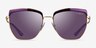 Vogue Eyewear VO4234S Violet MetalSunglass Frames from EyeBuyDirect, Front View
